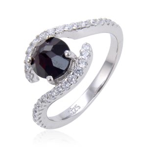 Natural garnet ring-C2260R