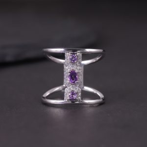 Natural Gemstone Rings-W0538R
