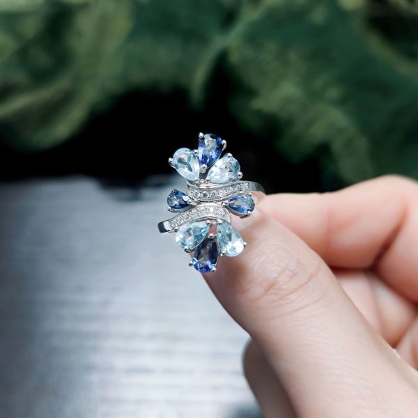 Natural Topaz Ring-A457R - 图片 2