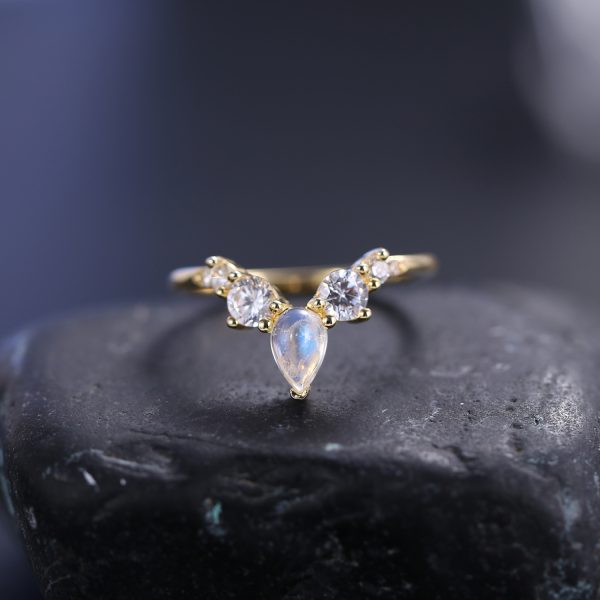 Moonlight Stone Rings-OL0933R - 图片 4
