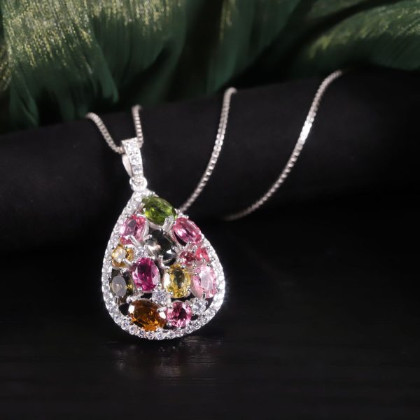 Gemstone Necklace-A3250P