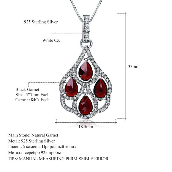 Gemstone Necklace-A5485P - 图片 4