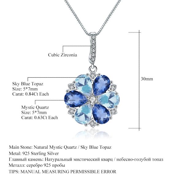 Gemstone Necklace-H009P - 图片 5