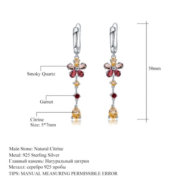 Gemstone Earrings-A2548E3 - 图片 6