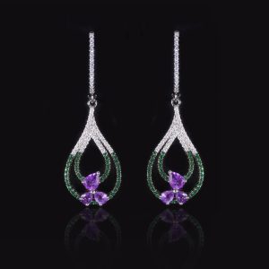 Gemstone Earrings-W0467E