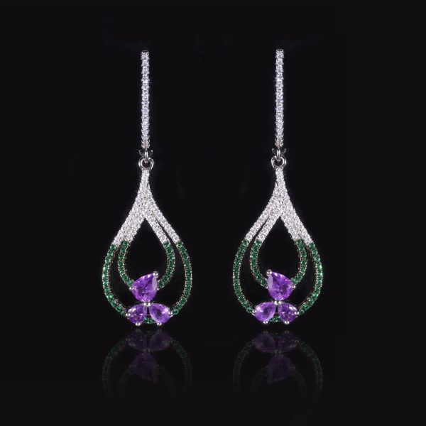 Gemstone Earrings-W0467E