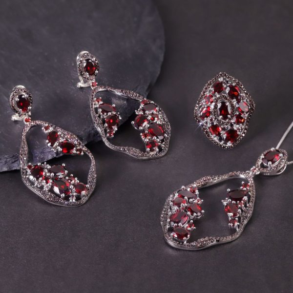 Gemstone Earrings-W0462E