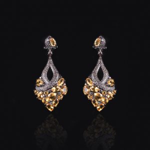 Gemstone Earrings-W0453E