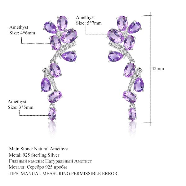 Gemstone Earrings-A800E3MAM - 图片 2