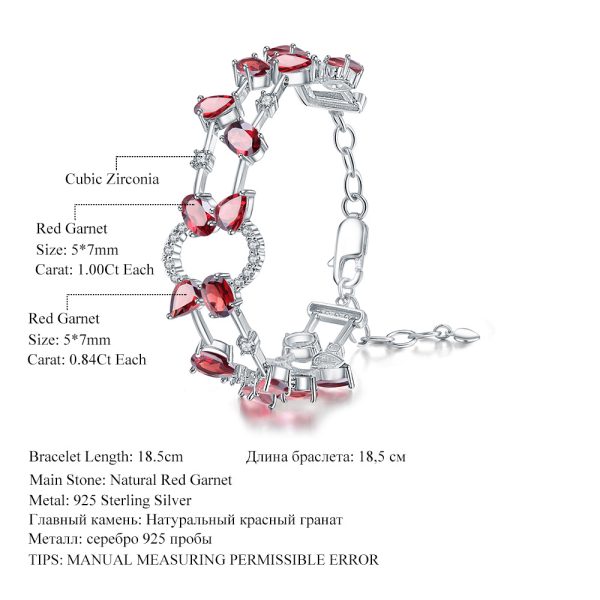 Gemstone Bracelet-F0466B - 图片 2