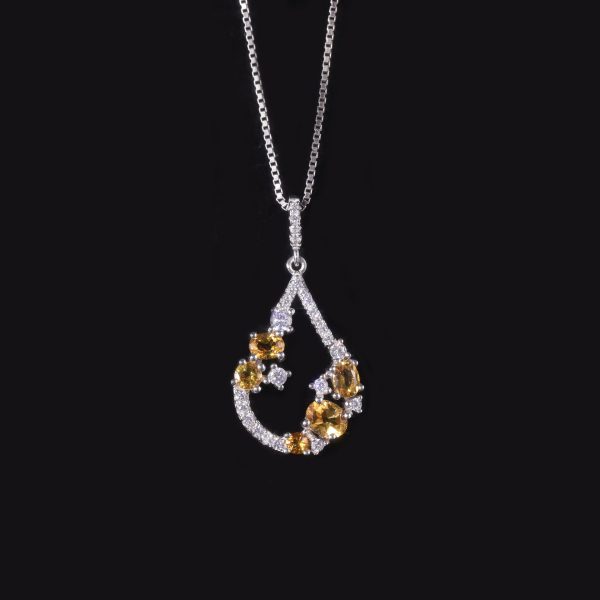 Gemstone Necklace-W0463P - 图片 2