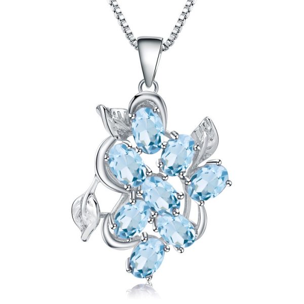 Natural Topaz Necklace-A025P - 图片 6