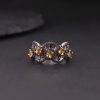 Natural garnet ring-W0387R