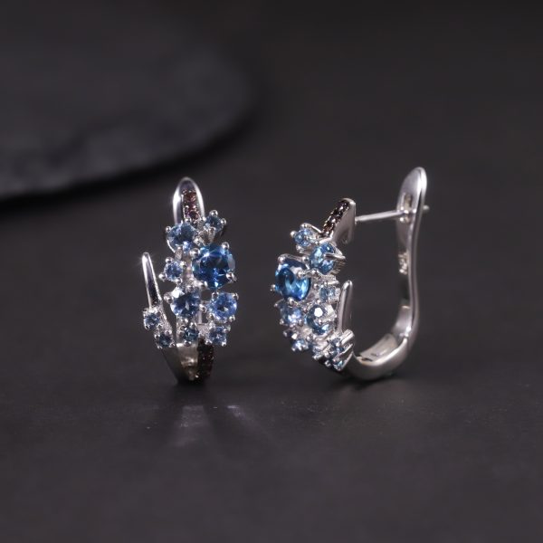 Gemstone Earrings-W0831E - 图片 2