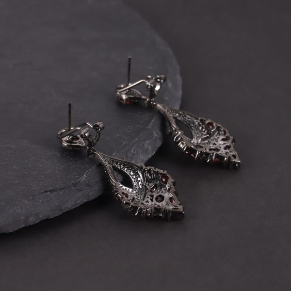 Gemstone Earrings-W0453E - 图片 3