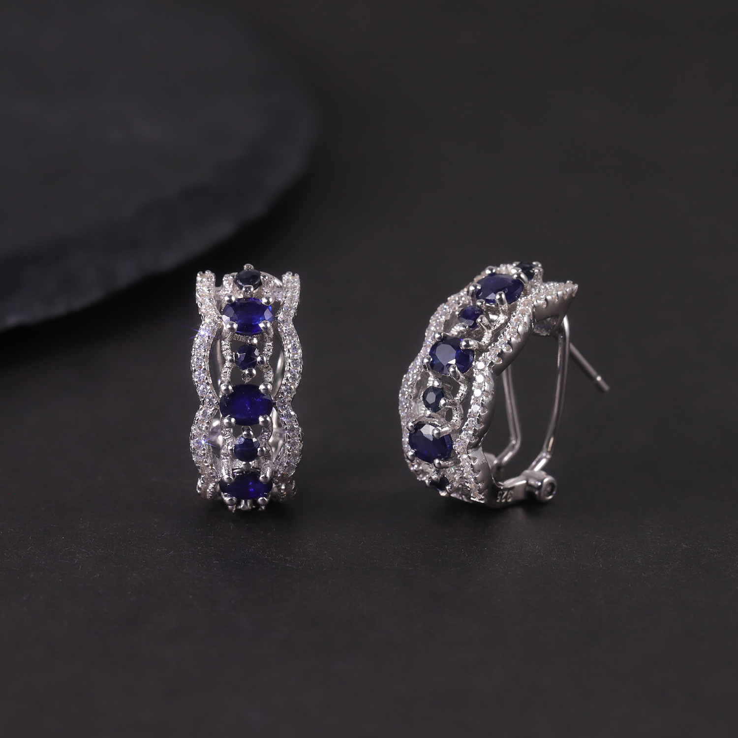 Gemstone Earrings-W0385E - 图片 4