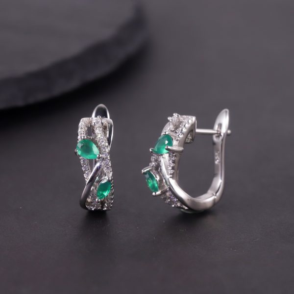 Gemstone Earrings-W0347E - 图片 5