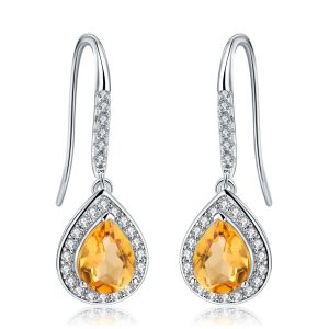 Gemstone Earrings-C472E-b