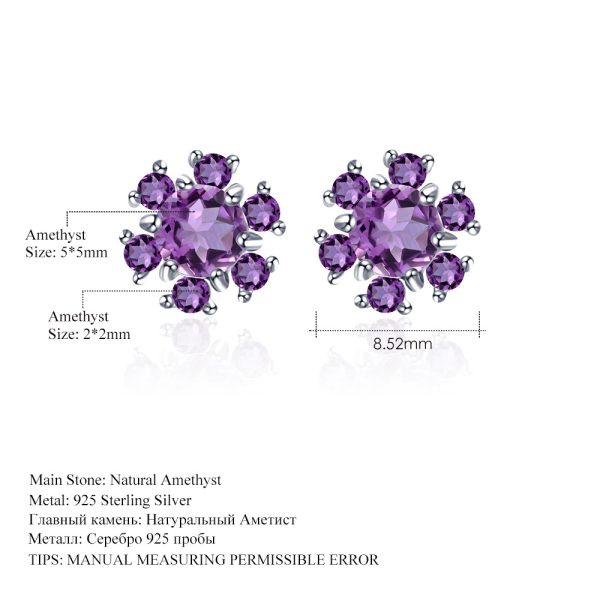 Gemstone Earrings-C7962E - 图片 3