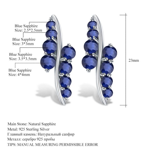 Gemstone Earrings-A2013E3 - 图片 2