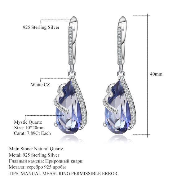 Gemstone Earrings-F658E3 - 图片 2