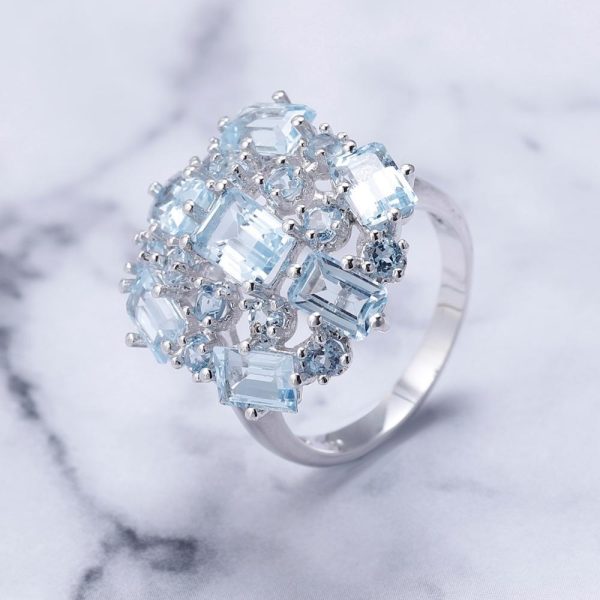 Natural Topaz Ring-C1213R - 图片 2