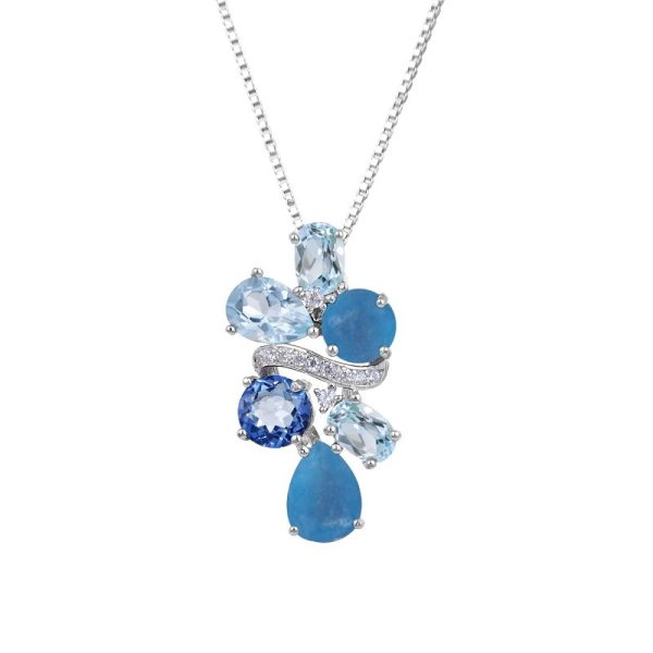 Gemstone Necklace-C2212P - 图片 2