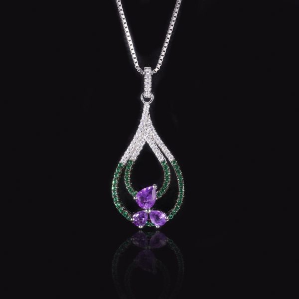 Gemstone Necklace-W0467P - 图片 5