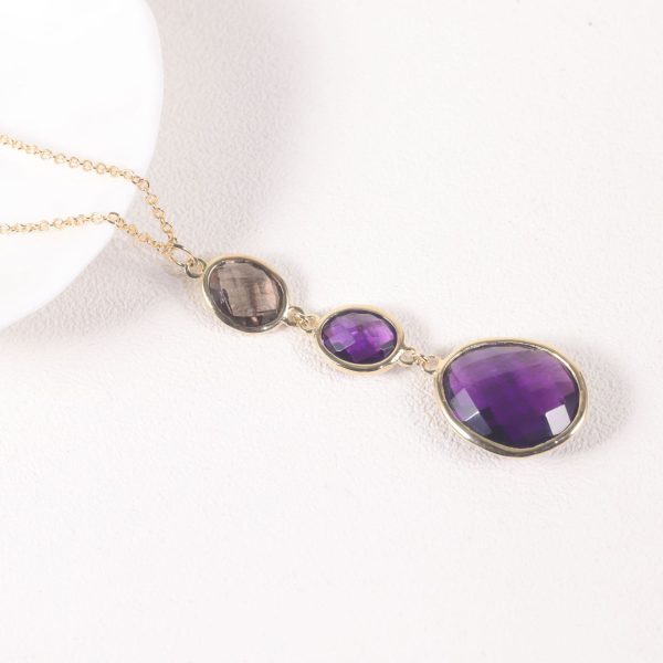 Gemstone Necklace-SU622N-B