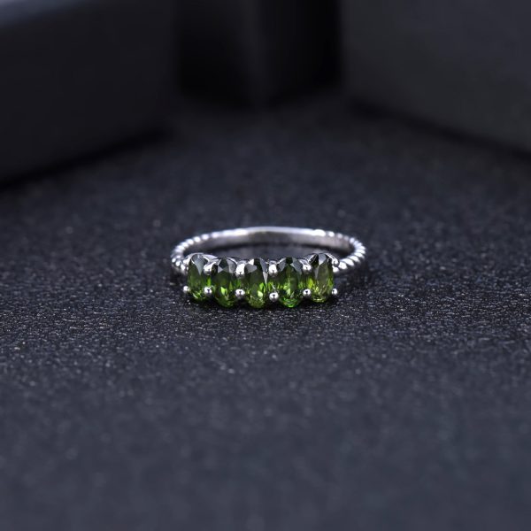 Natural diopside ring-C5008R - 图片 2