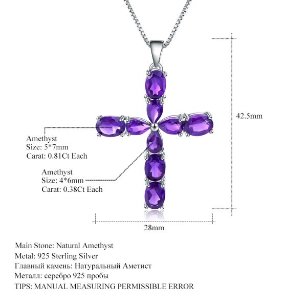 Gemstone Necklace-C023P - 图片 5