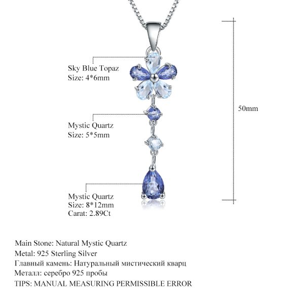 Gemstone Necklace-A2548P - 图片 2