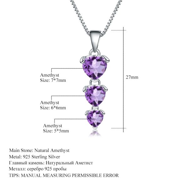 Gemstone Necklace-A086P - 图片 4