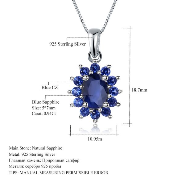 Gemstone Necklace-A017P - 图片 2