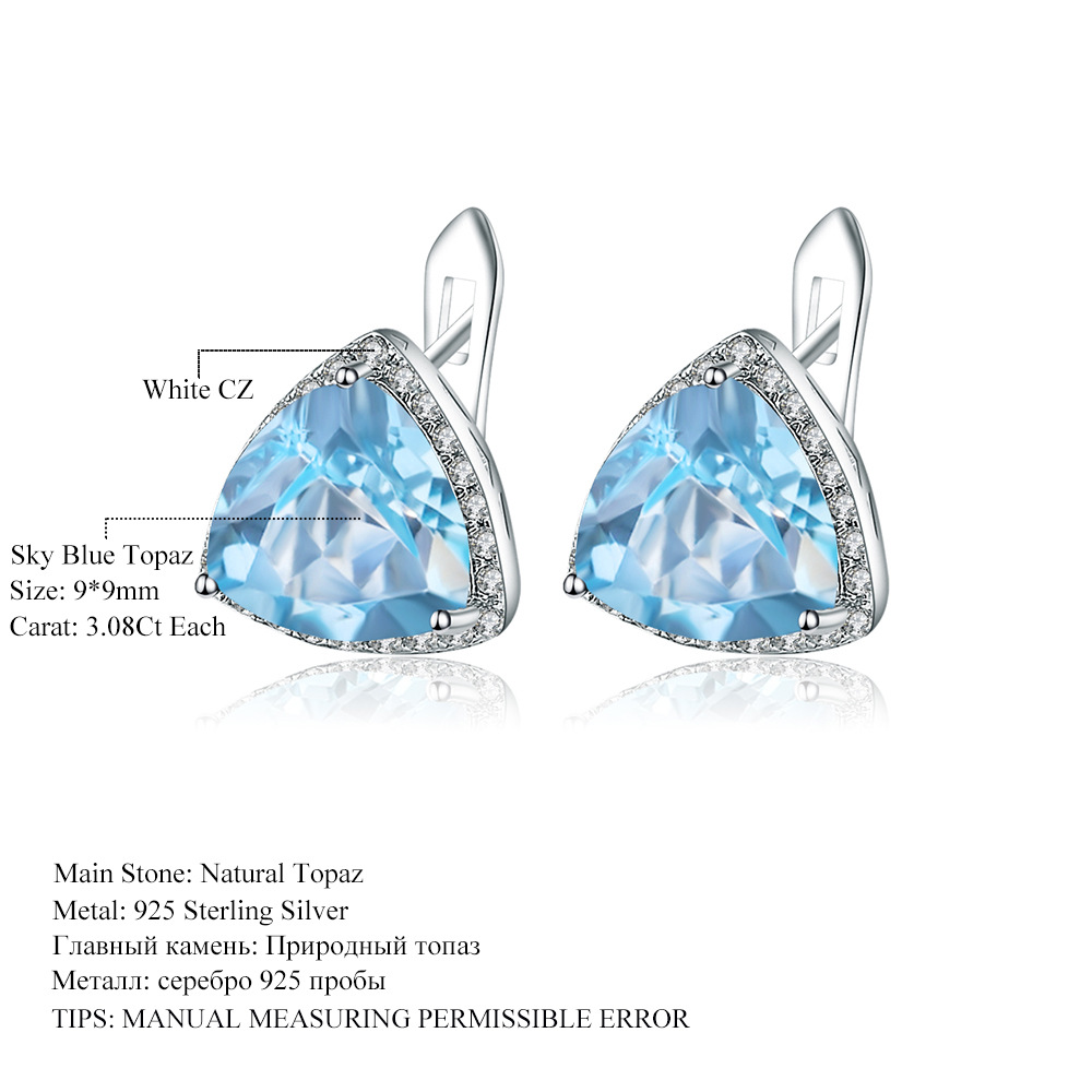 Gemstone Earrings-N0012E3 - 图片 2