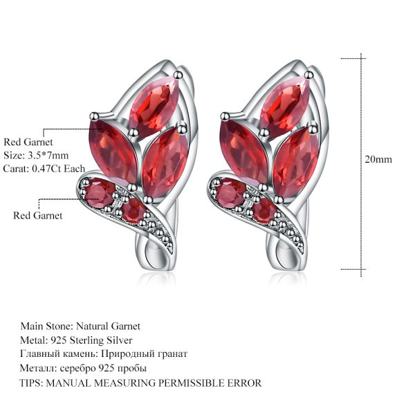 Gemstone Earrings-K110E3 - 图片 4