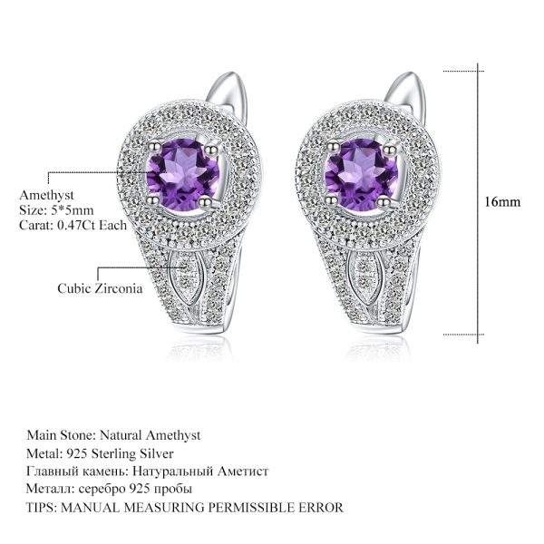 Gemstone Earrings-A3214E3 - 图片 2