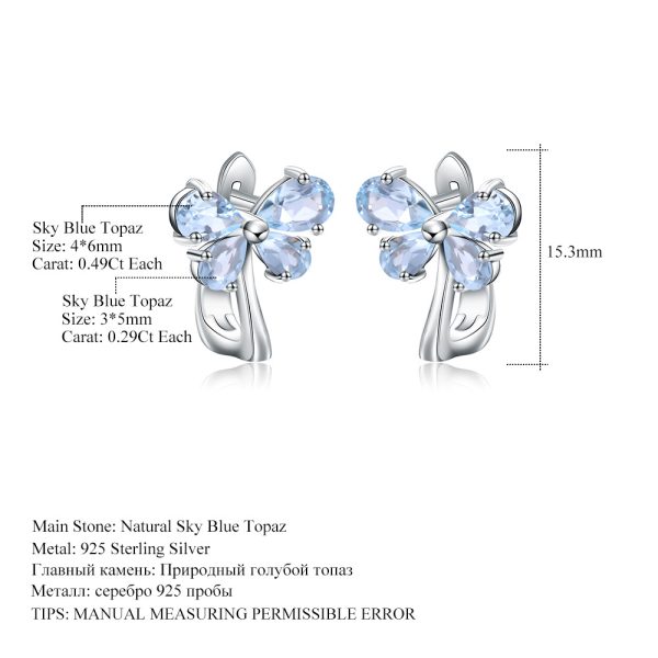 Gemstone Earrings-SCY017E3 - 图片 2