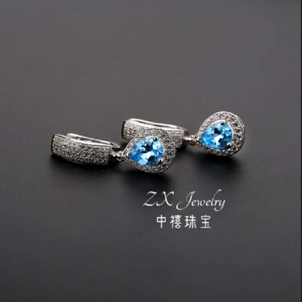 Gemstone Earrings-C472E3 - 图片 4