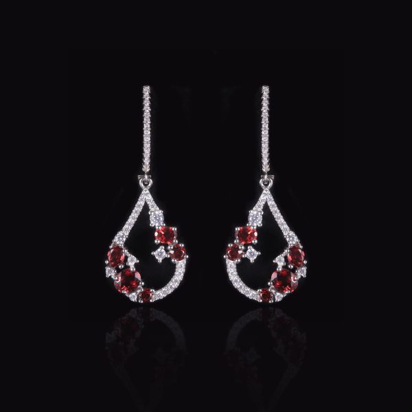 Gemstone Earrings-W0463E - 图片 3