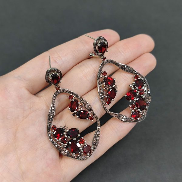 Gemstone Earrings-W0462E - 图片 5