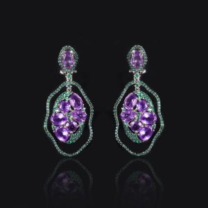 Gemstone Earrings-W0435E