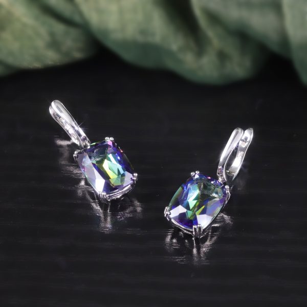 Gemstone Earrings-F0346E3-B - 图片 2