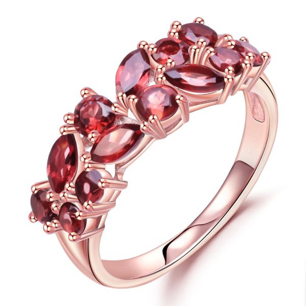 Natural garnet ring-C1183R