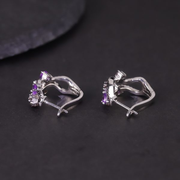 Gemstone Earrings-W0338E - 图片 4
