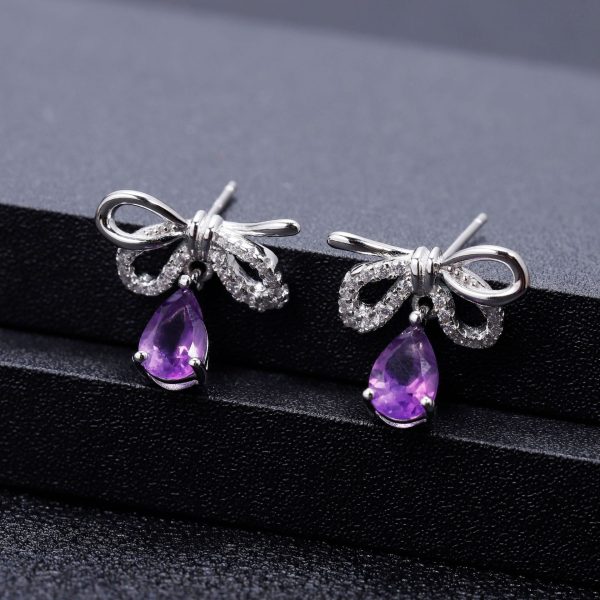 Gemstone Earrings-C8165E - 图片 3