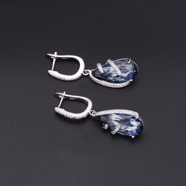 Gemstone Earrings-F658E3 - 图片 3