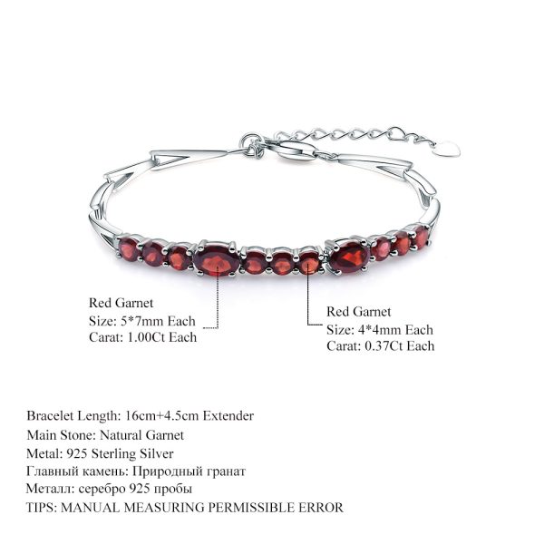 Gemstone Bracelet-A662B - 图片 2