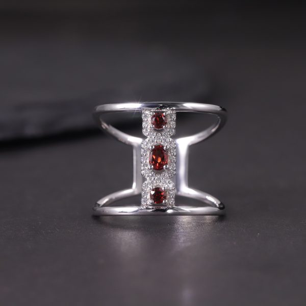 Natural Gemstone Rings-W0538R - 图片 4