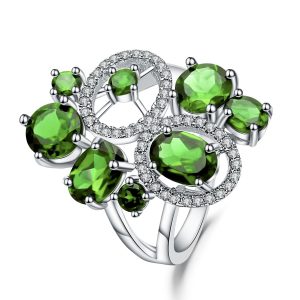 Natural diopside ring- SCY047R